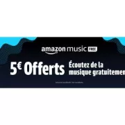 5€ de réduction pour l'écoute d'un titre Amazon Music