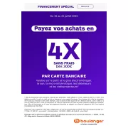 Promo Boulanger : 4 fois sans frais