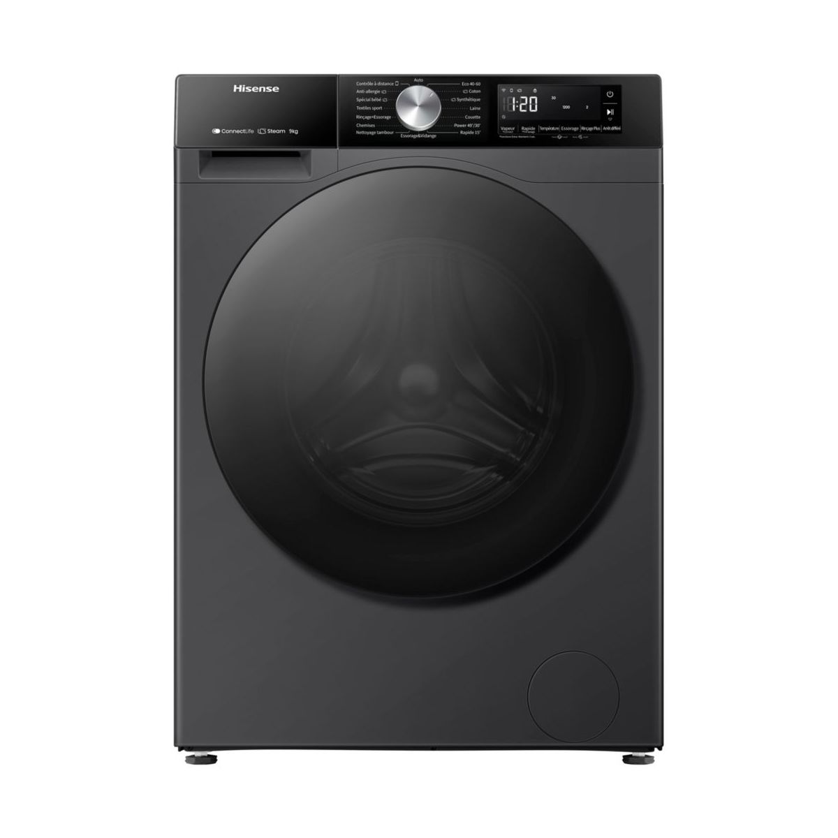 30€ remboursés sur les Lave-linges Hisense WF3S9043BB3, WF3S8043BW3
