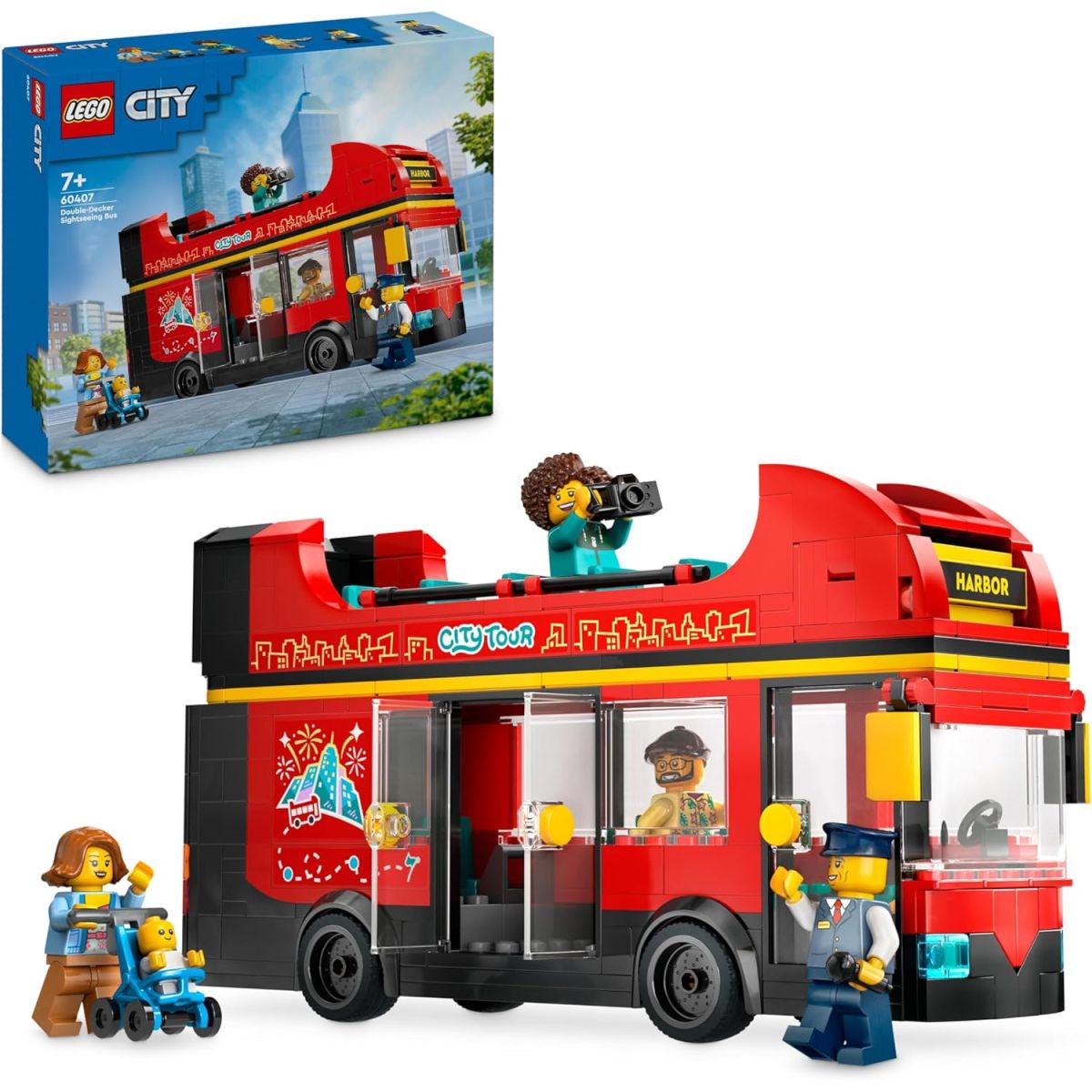 Coupon Amazon sur le LEGO City Le Bus Rouge à Deux Étages