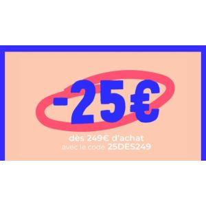 25€ de réduction chez CDiscount dès 249€ d’achat avec le code promo