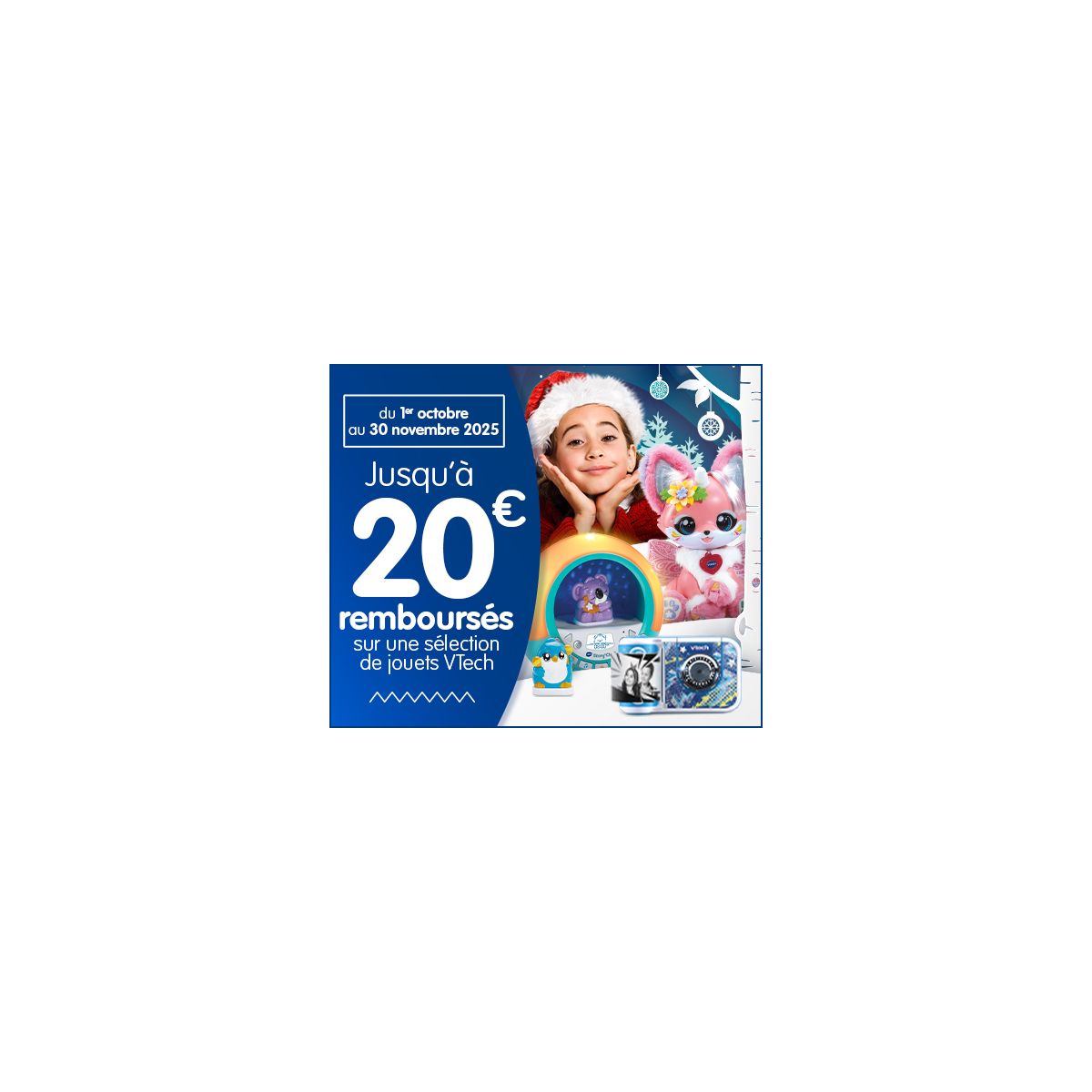 5€ remboursés sur jouets VTECH Noël Magique : Super tracteur, Magibook, Marble Rush et plus