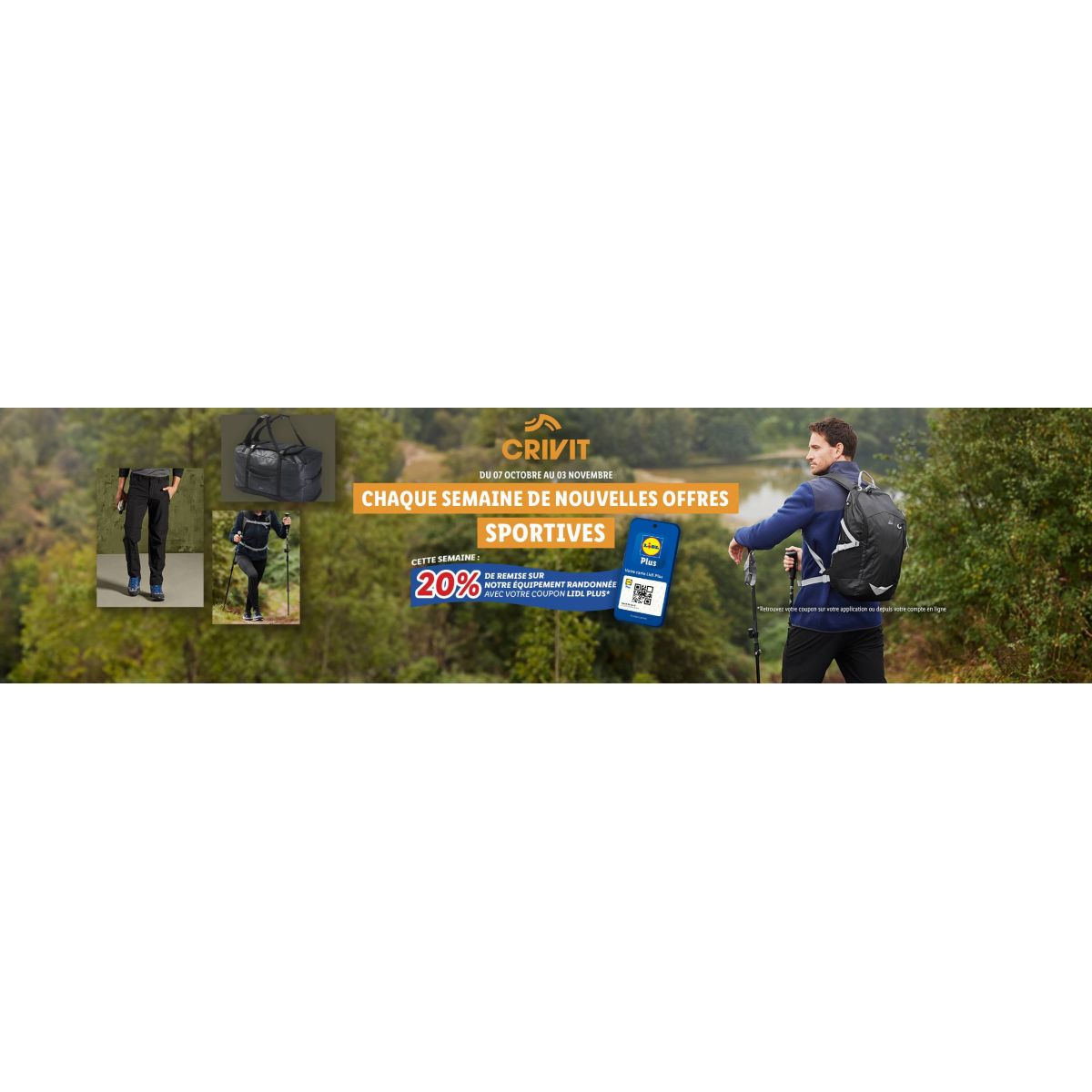 LIDL propose des réductions folles sur l'équipement rando cette semaine !