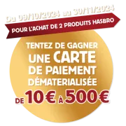 Gagnez jusqu'à 500€ avec Hasbro : achetez 2 produits éligibles !