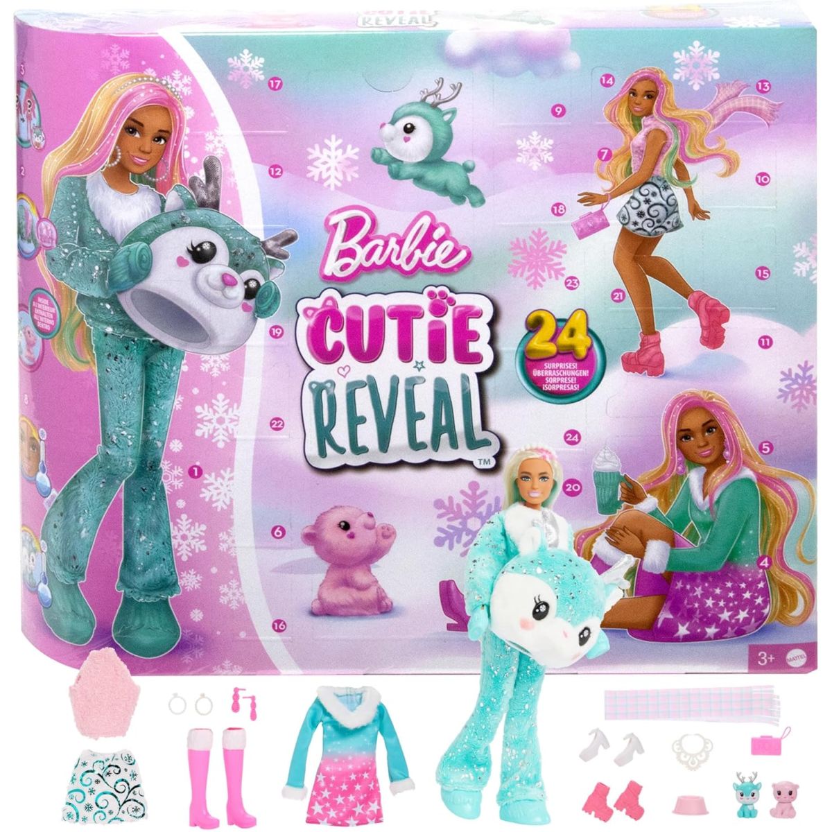 Calendrier de l’Avent Cutie Reveal Barbie : 7€ de remise sur Amazon