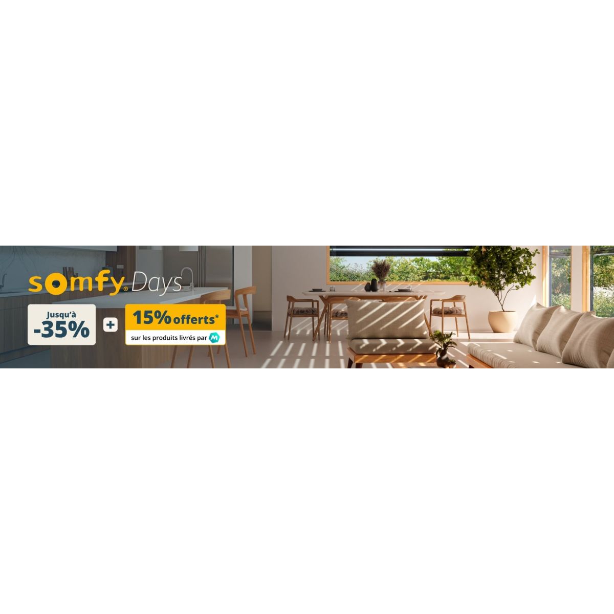 Bon plan ManoMano : 15% de remise supplémentaire sur les produits Somfy