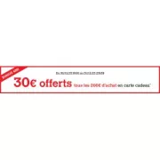 Darty vous offre 30€ tous les 200€ !