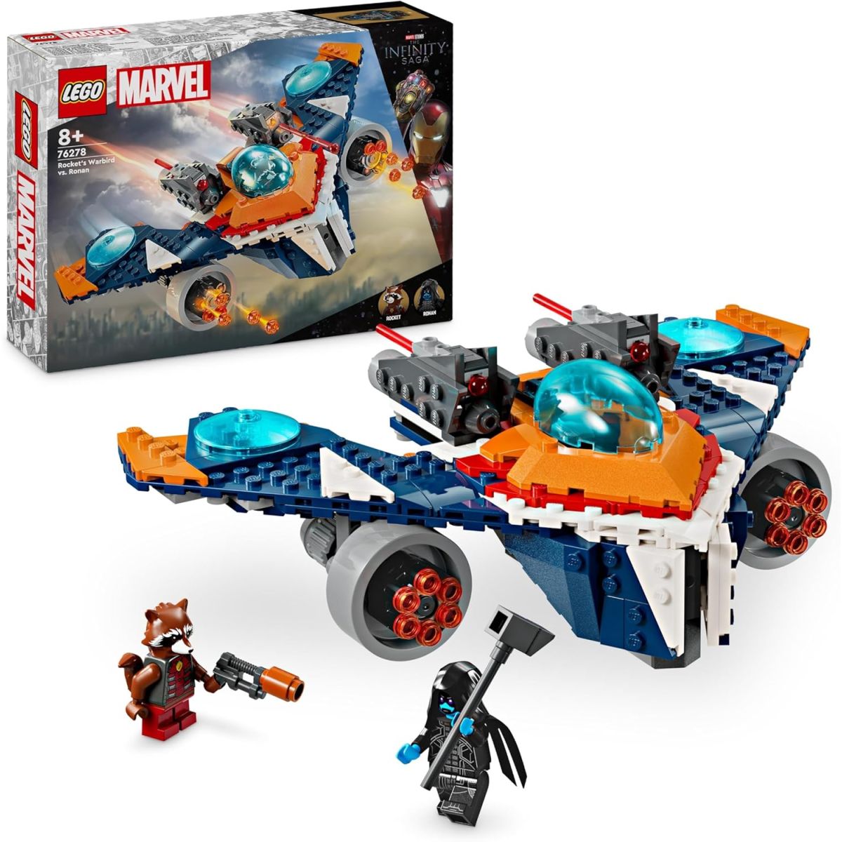 6.60€ de remise sur le Lego 76278 Marvel Le Vaisseau Spatial de Rocket Contre Ronan chez Amazon