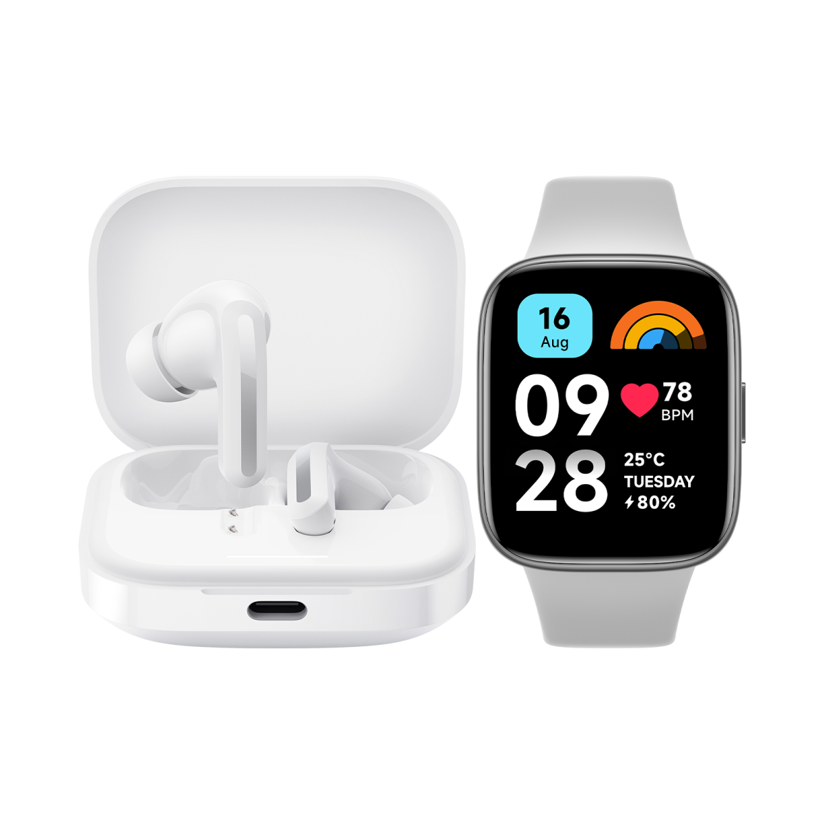 Deal Xiaomi : Redmi Buds 5 + Redmi Watch 3 Active Gris pour 49.99€