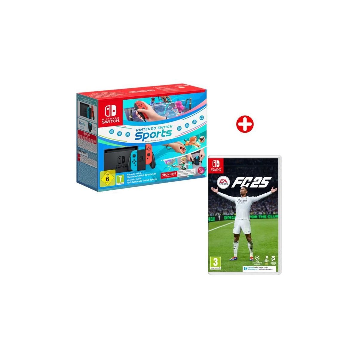 Promo folle sur la Switch Néon chez CDiscount : console + Nintendo Switch Sports + EA SPORTS FC 25 à prix cassé !