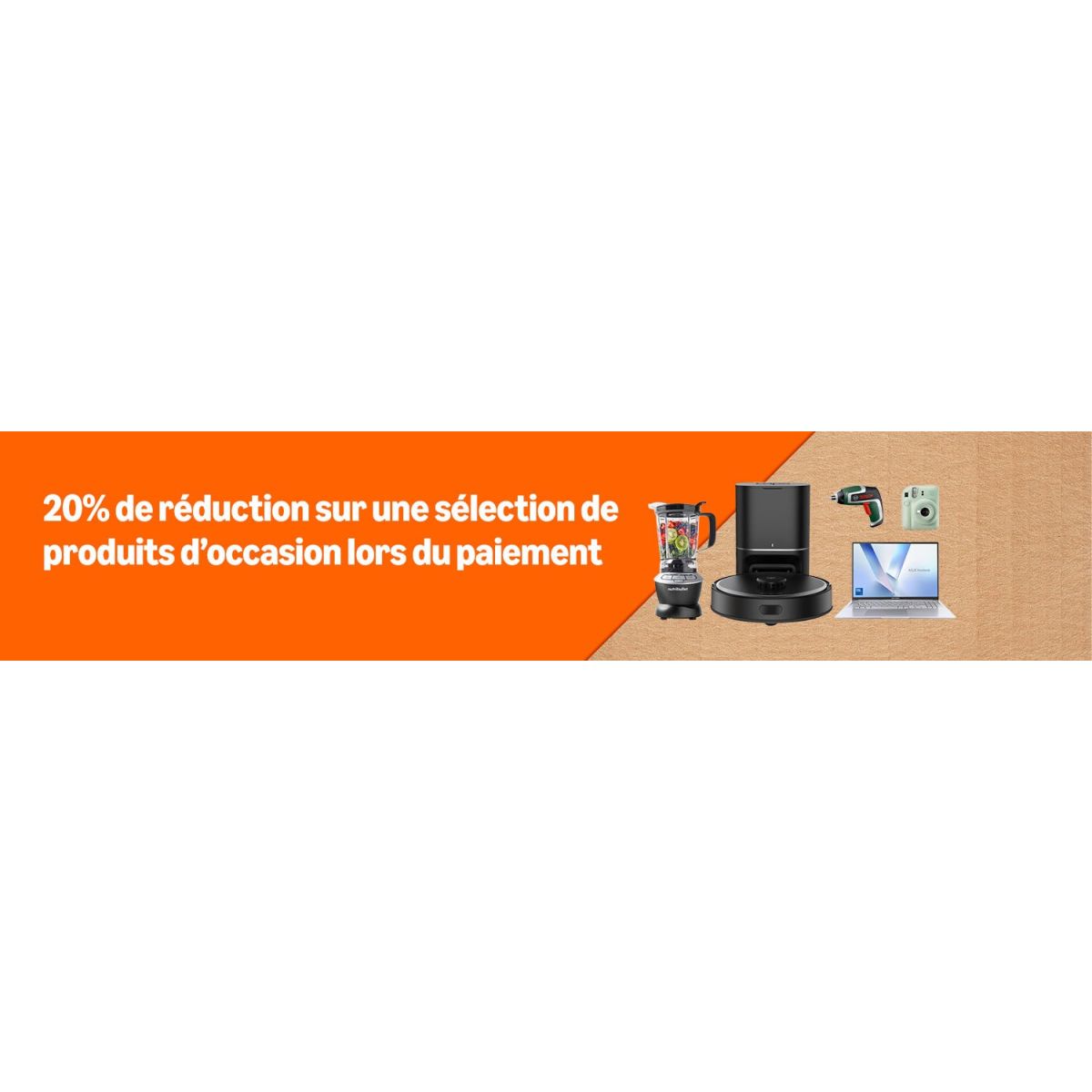 20% de réduction sur les produits reconditionnés pour des économies malines