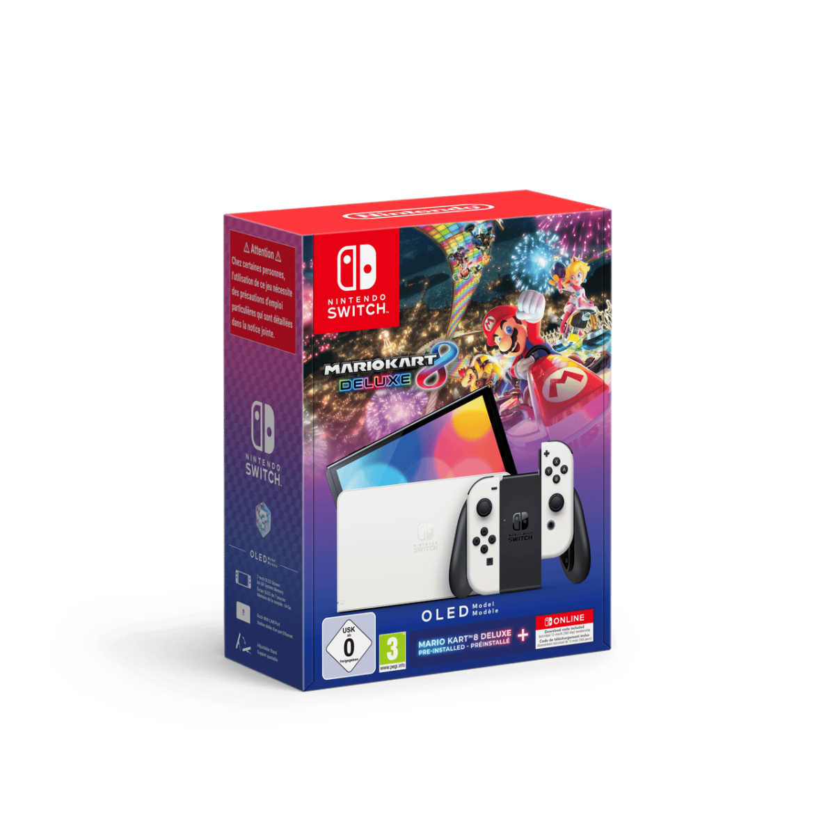 Deal sur la Nintendo Switch OLED + Mario Kart 8 Deluxe + 12 mois Nintendo Switch Online : 314.99€ chez Cultura