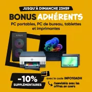 10% de remise Fnac ce week-end : PC, tablettes et imprimantes à prix cassés avec le code promo !