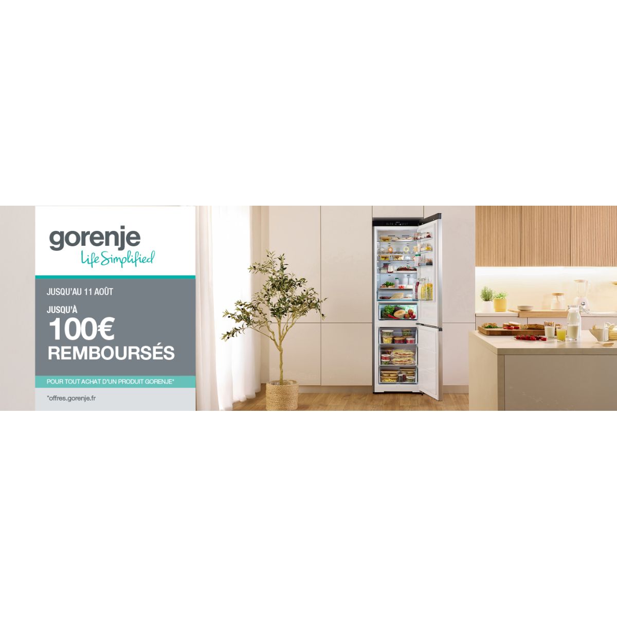 Offre Gorenje : jusqu’à 50€ remboursés sur NRK62CA2XL4, FN4172CW, WPNEI94A1DS et autres références