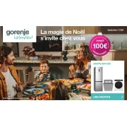 Offre Gorenje Noël : 100€ de remboursement sur la cuisinière GECS5C70XA, cliquez !