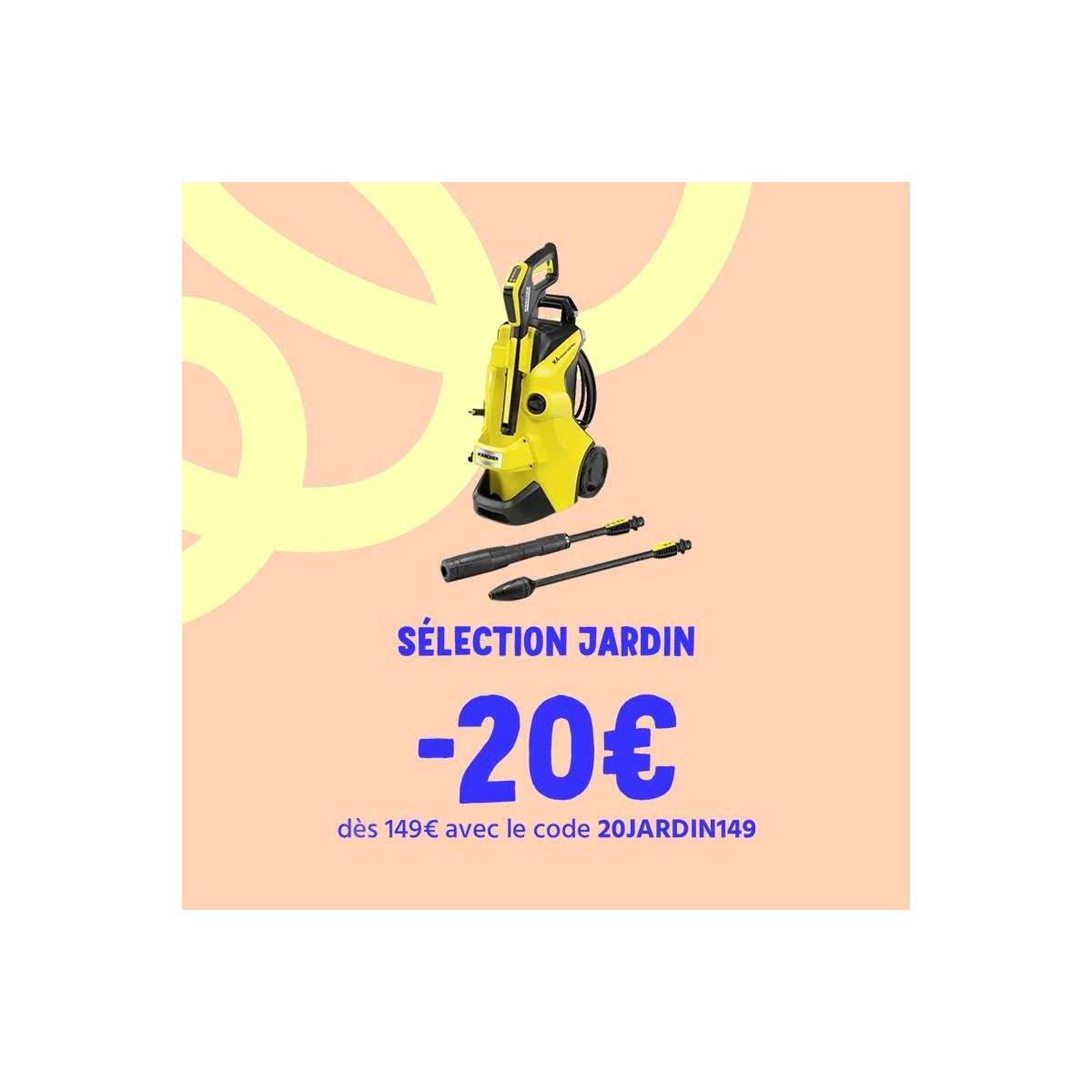 Découvrez 20€ de réduction sur vos achats Jardin chez Cdiscount dès 149€ d’achat !
