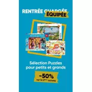 Économisez 50% sur le deuxième puzzle chez Fnac : l’offre à saisir pour les fans de casse-tête