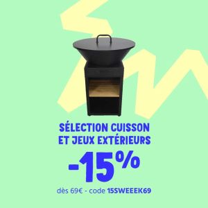 15% de réduction chez CDiscount sur les jeux d’extérieur et la cuisson : les bonnes affaires à saisir