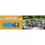Mobilier de jardin Lidl : -10% en plus, mais vous devez faire vite !