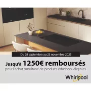 Découvrez comment économiser jusqu’à 1250€ sur vos appareils Whirlpool grâce à cette offre de remboursement !