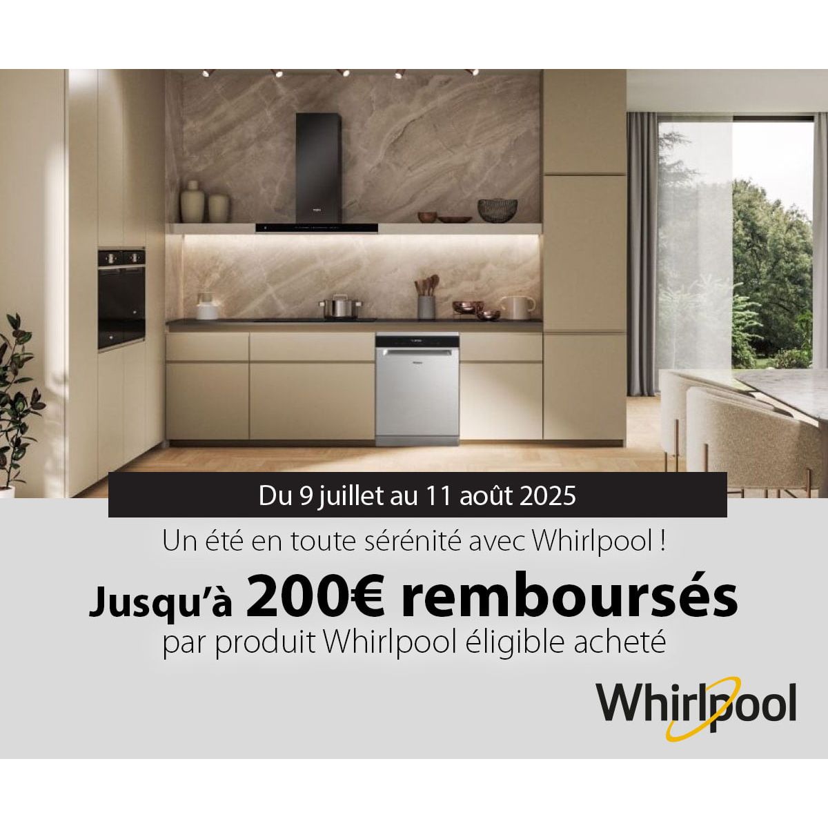 ODR Whirlpool : 70€ remboursés sur les micro-ondes encastrables éligibles en juillet-août 2025