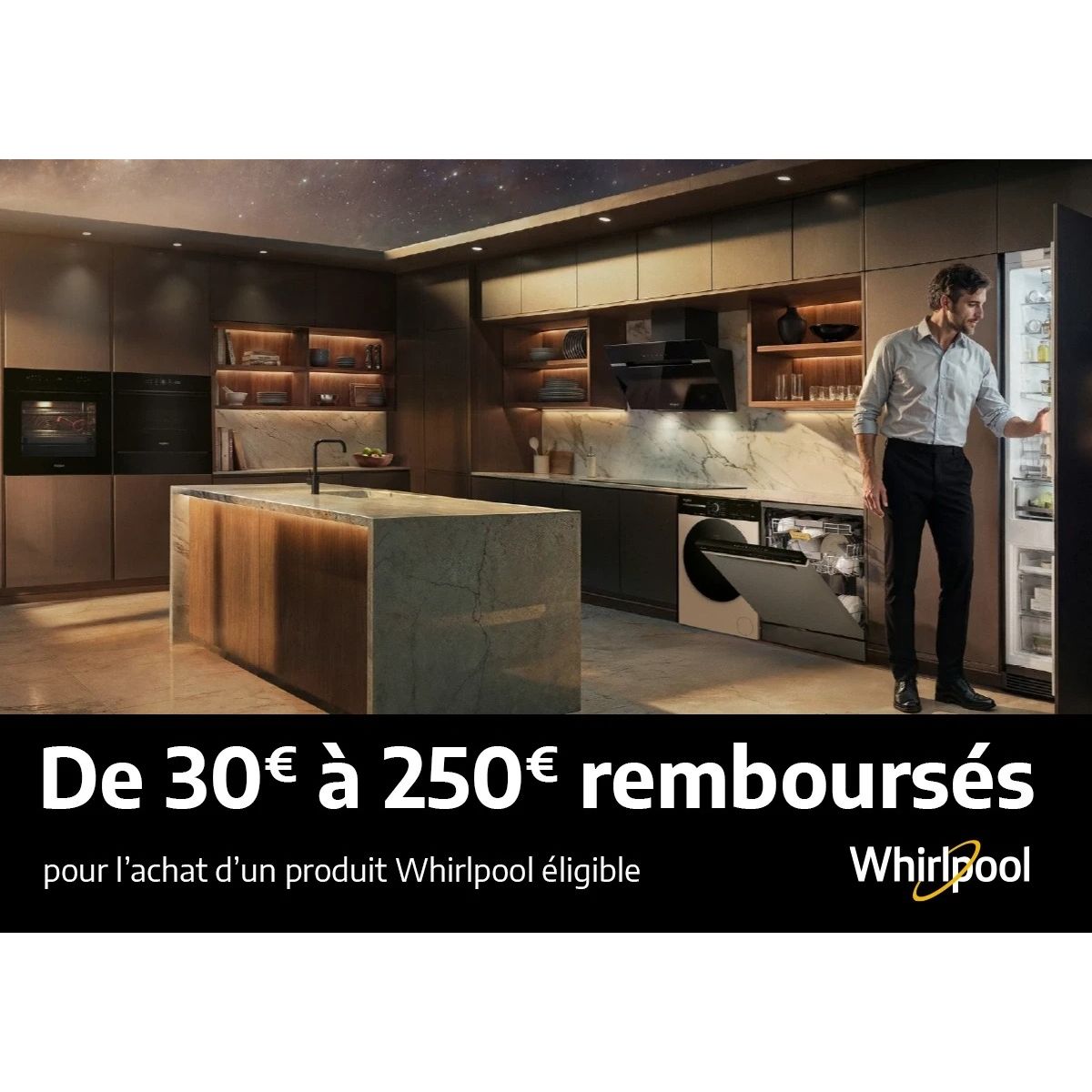 Offre Whirlpool : 70 € remboursés sur réfrigérateurs, lave-vaisselle et fours éligibles !