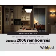 Whirlpool vous rembourse 30€ : découvrez les modèles concernés !
