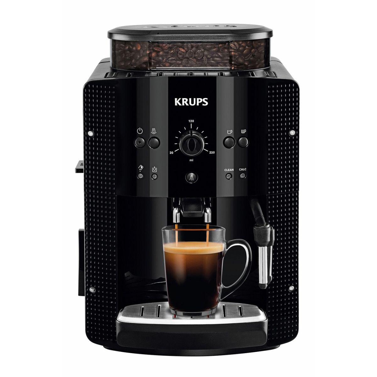 Économisez 20€ avec l’offre Carrefour sur la KRUPS EA810870, l’expresso broyeur compact et puissant