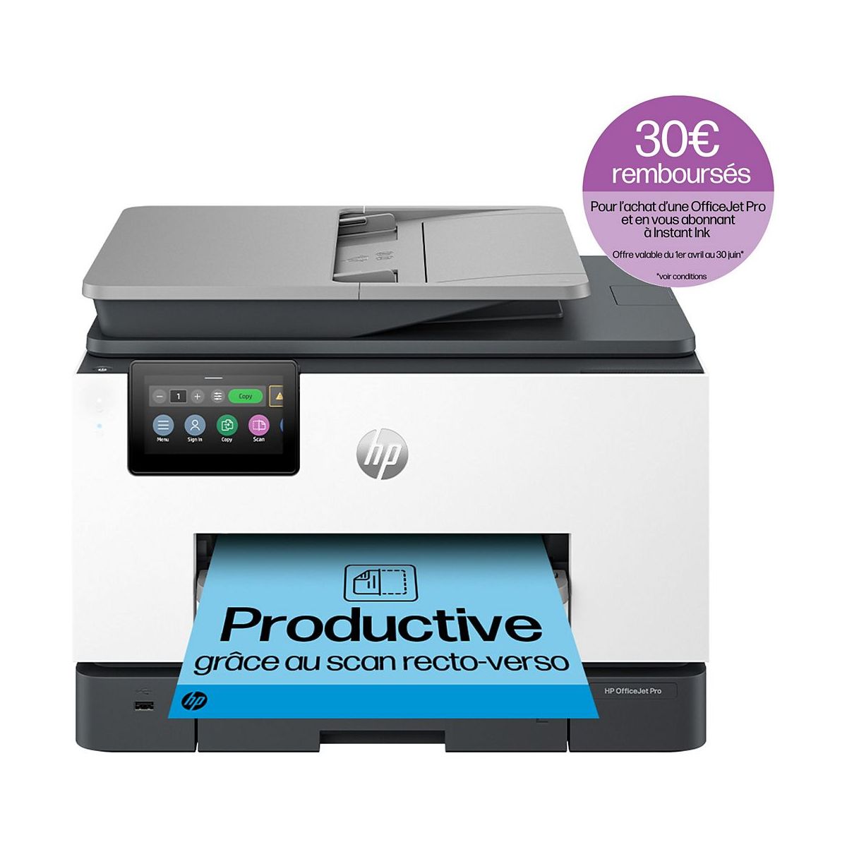 Jusqu’à 30 € remboursés sur les imprimantes HP OfficeJet Pro grâce à HP Instant Ink
