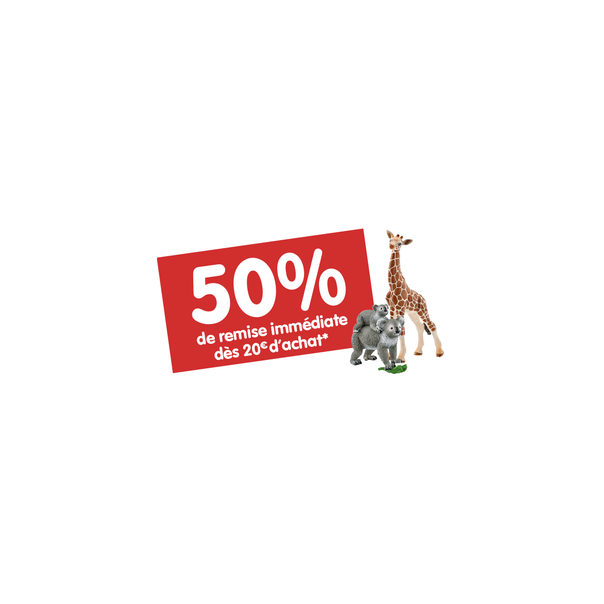 50 % de réduction sur les figurines Schleich dès 20 € d’achat chez Carrefour, à saisir sans attendre !