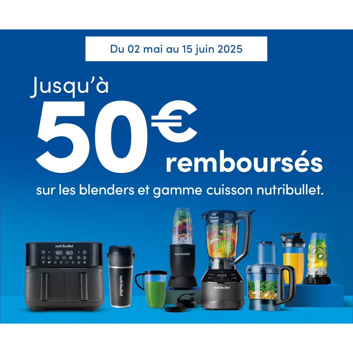 Nutribullet : 40€ remboursés sur le blender NBF550DG, offre limitée !