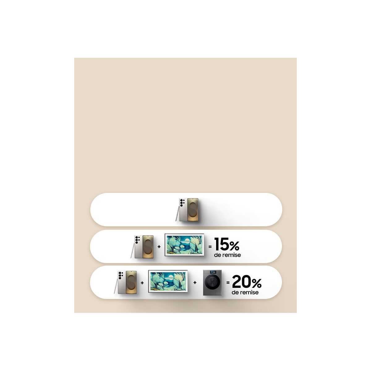Jusqu’à 20% de remise immédiate sur vos achats Samsung avec l’offre Composez votre pack