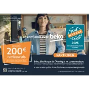Offre limitée : 200€ de remboursement sur les modèles Beko GN1426240ZDXBRN, B7RGNE665ZDS, B7RCNE409HXP