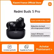 Ne ratez pas les Redmi Buds 5 Pro à 43,49€ avec ANC, son spatial et 38h d’autonomie sur AliExpress