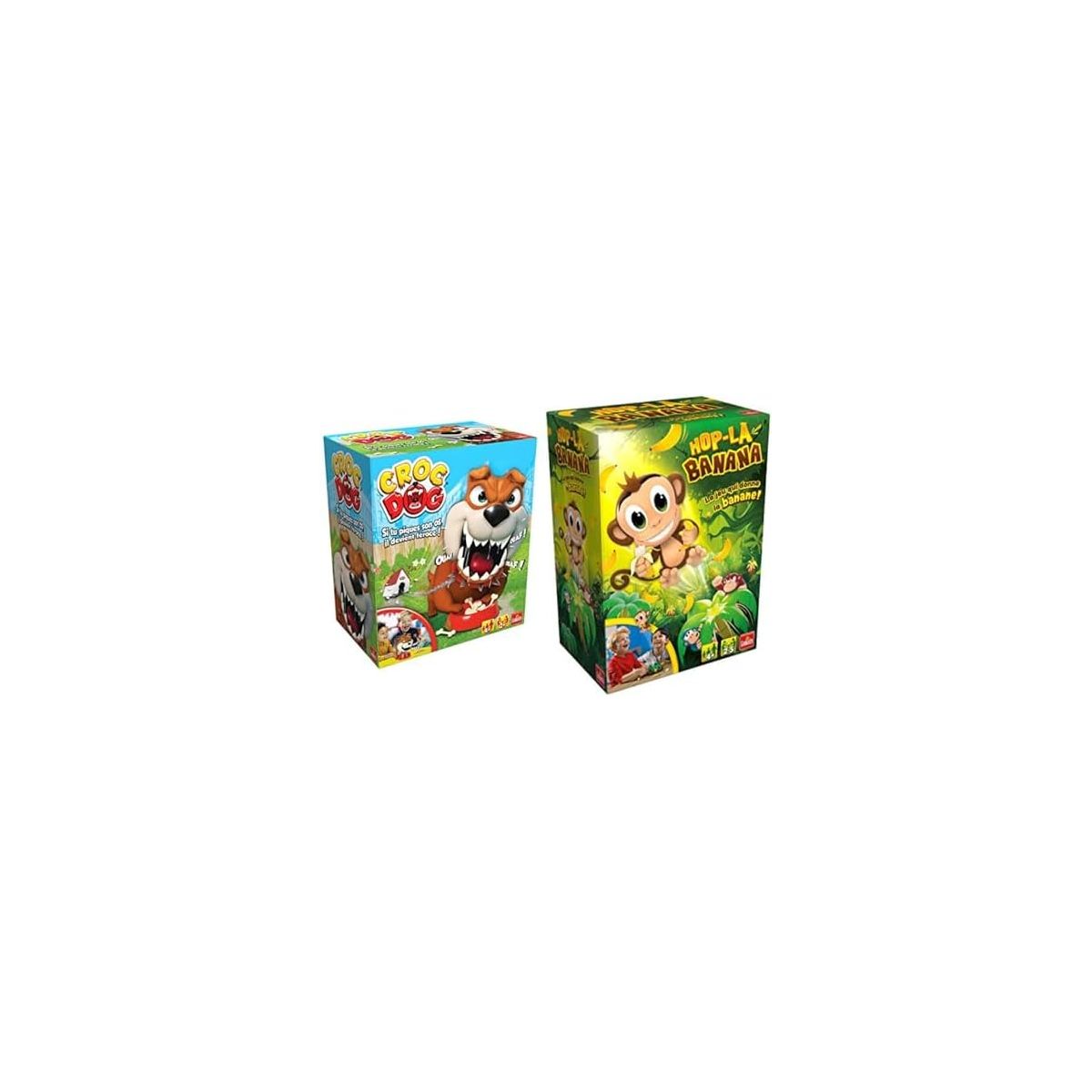 Pack Croc Dog + Hop-là Banana à petit prix : deux jeux Goliath incontournables en promo