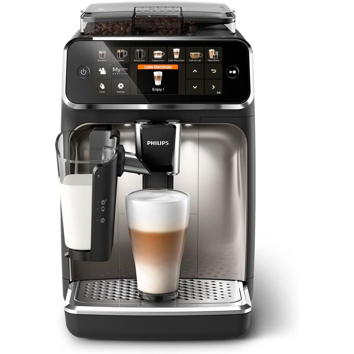 Remise immédiate de 70,80€ sur la machine expresso Philips Série 5400 Chrome chez Amazon
