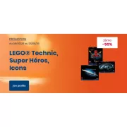 🔥 LEGO à prix cassés chez Cultura : le 2ème à -50% sur Technic, Icons et Super Héros, vite !