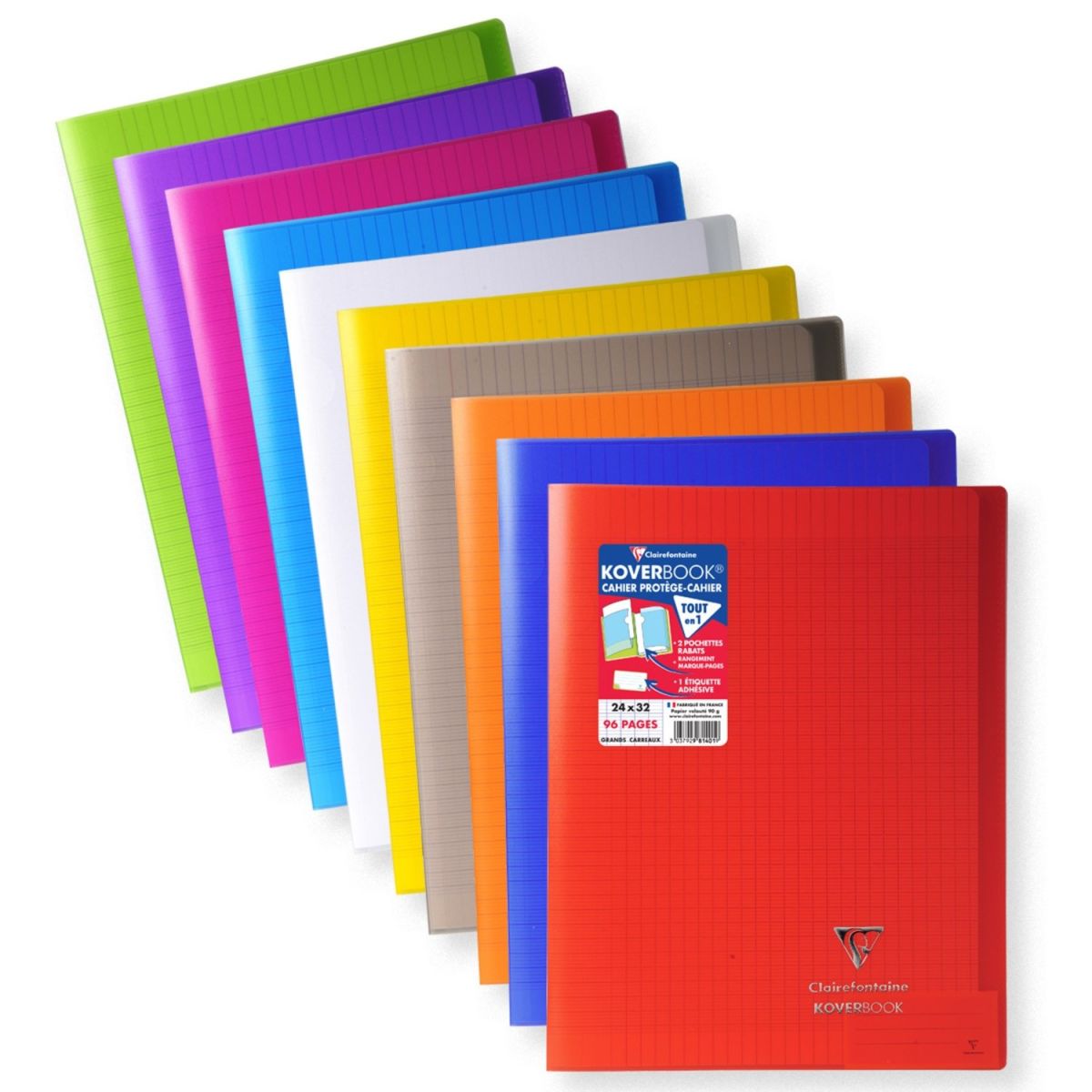 2 cahiers Koverbook achetés = 1 offert chez Carrefour sur une sélection Clairefontaine