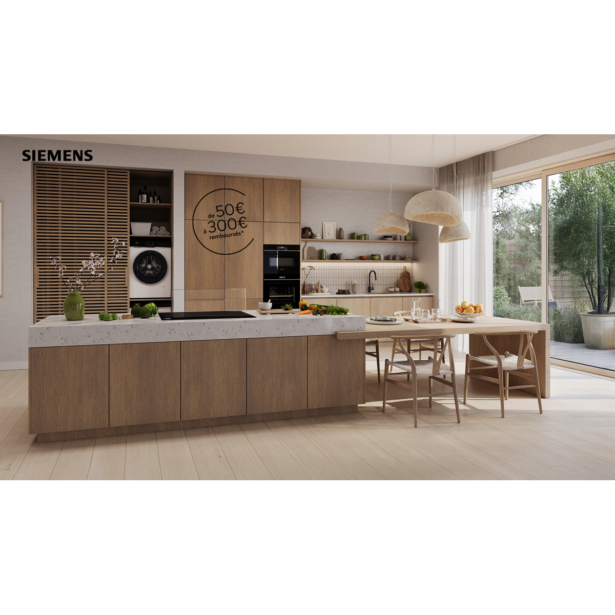 50€ remboursés Siemens : fours, tables de cuisson et lave‑linge éligibles