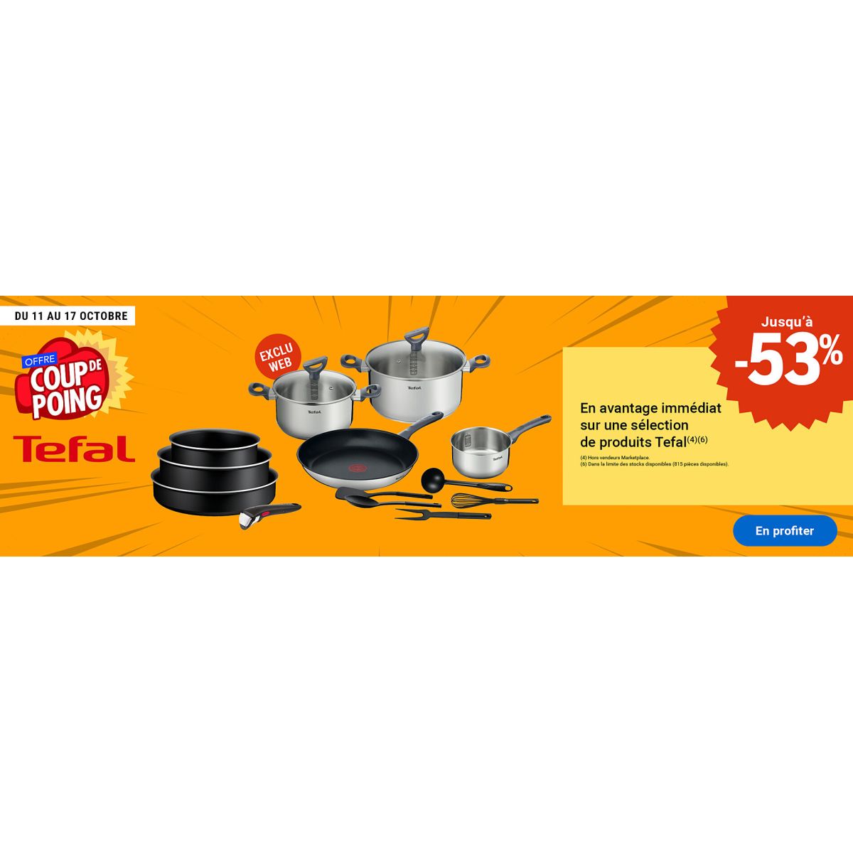 Jusqu’à 60% de remise sur les produits Tefal disponibles chez E.Leclerc