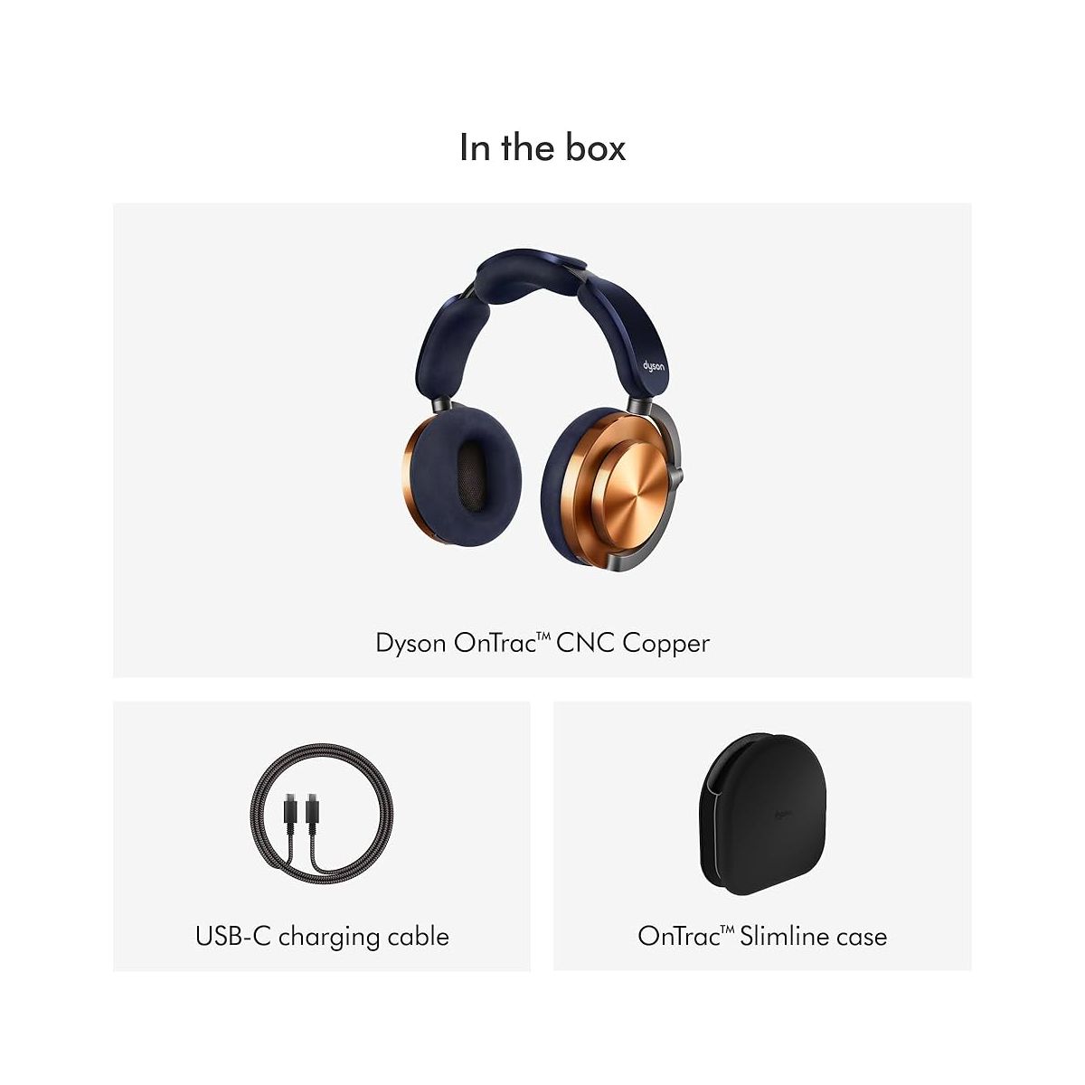 200€ de remise sur le casque Dyson OnTrac Bleu de Prusse/Cuivré haut de gamme