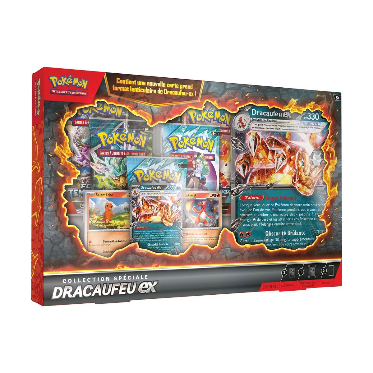 Coffret Pokemon Dracaufeu Ex à 37,99€ : le bon plan exclusif Fnac