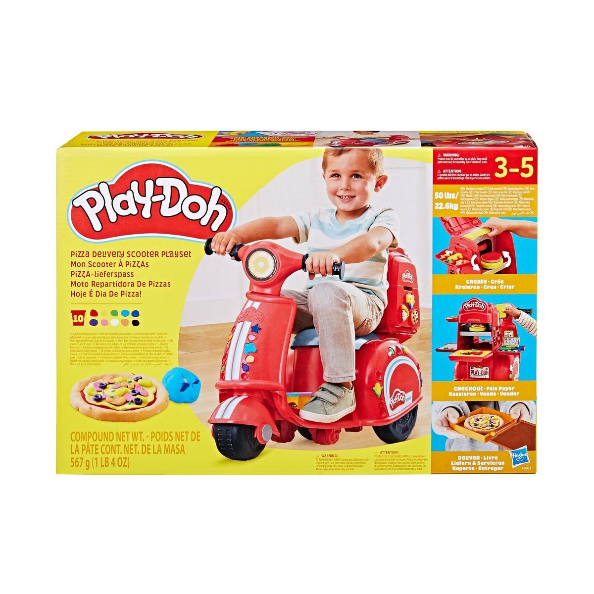 Découvrez le jouet HASBRO Play-Doh Mon scooter à pizza à prix réduit chez Auchan