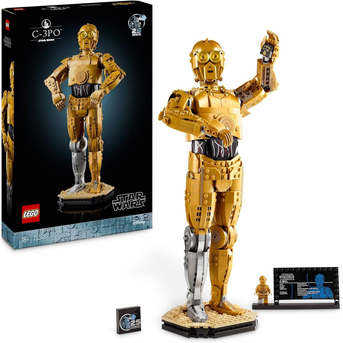 Offre spéciale : 11€ de remise sur le Lego Star Wars C-3PO Droïde à Construire sur Amazon