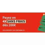 Offre exceptionnelle chez Conforama : paiement en 4 fois sans frais