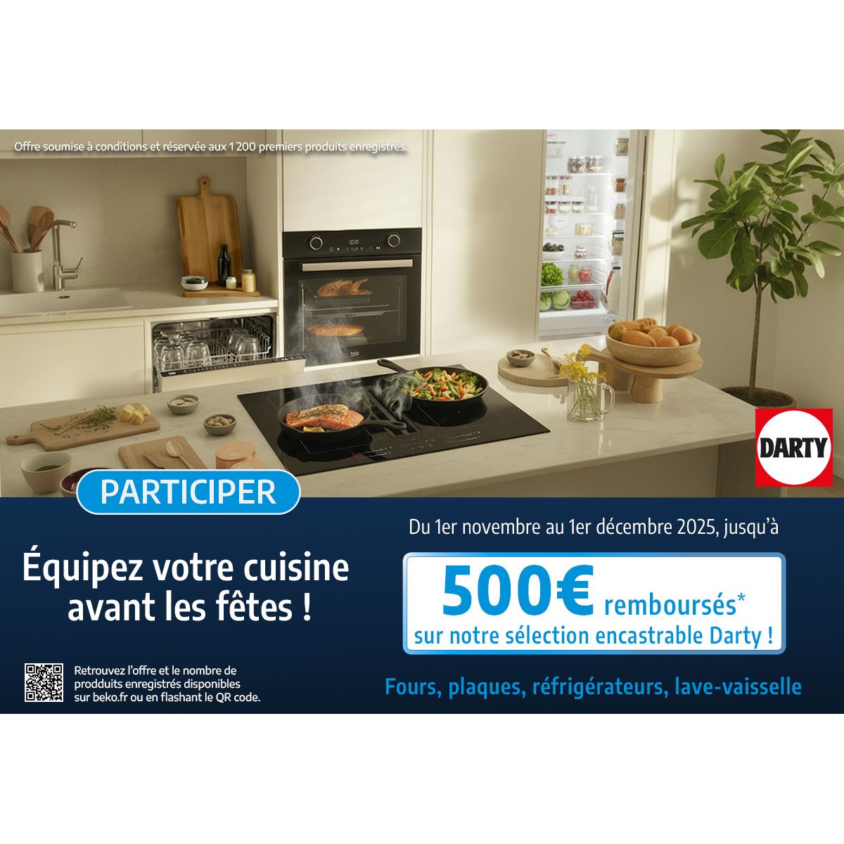 Darty & Beko : 100 € remboursés sur vos appareils électroménagers