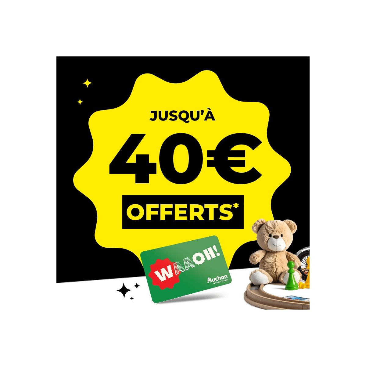 Auchan : jusqu’à 40€ de bons de réduction sur les jouets pour le BlackFriday