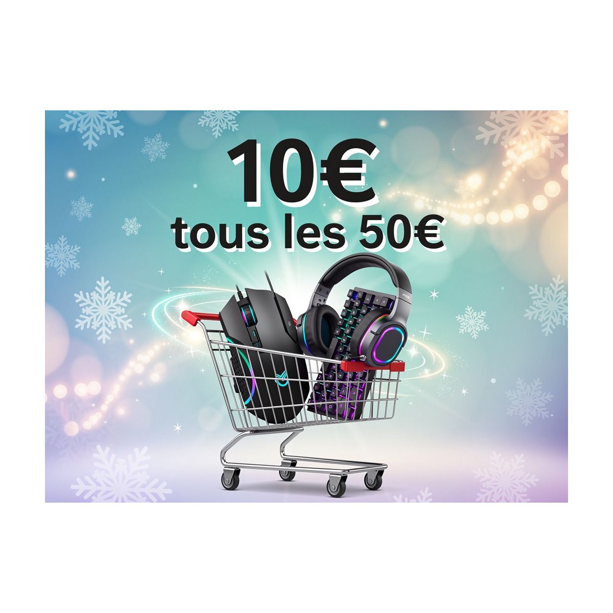 Découvrez l'offre Darty : 10€ en carte cadeau pour 50€ d'achats en accessoires gaming et tech