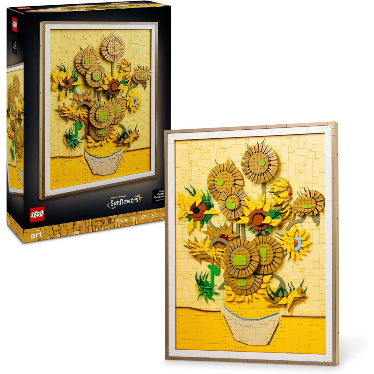 10€ de réduction sur le LEGO Art Vincent Van Gogh – Les Tournesols chez Amazon