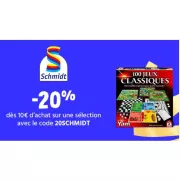 Ne manquez pas cette offre Cdiscount : 20% de réduction sur les jeux Schmidt Spiele dès 10€ d'achat